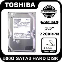 Drives Toshiba 500G Desktop PC 3,5 "Disque dur mécanique interne SATA III 6 Go / s HDD 7200rpm disco duro interno stockage