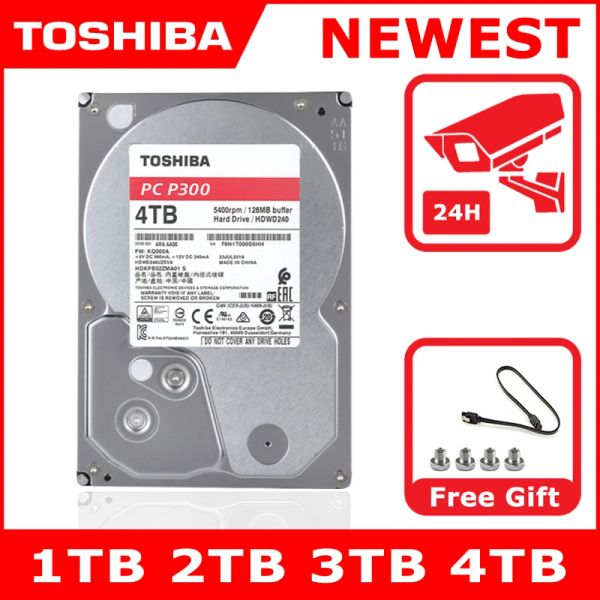 Unidades Toshiba P300 Serie 500G 1TB 2TB 3TB 4TB 6TB Desktop PC HDD Vigilancia interna VCR DISCO DE DISCO DURO 3.5 