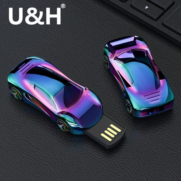 Unidades UH M031, memoria USB 2,0 para coche deportivo, unidades Flash portátiles de 4GB/8GB/16GB/32GB/64GB/128GB, Pendrive para ordenadores de sobremesa y portátiles 2023