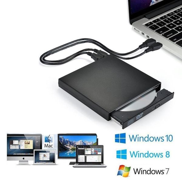 Unidades universales USB 2.0 DVD Combo Combo DVD Rom Player CDRW Burner Writer para MacBook Laptop Desktop PC