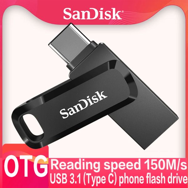 Drive USB 3.1 Type de lecteur flash Type C OTG USB Stick 512 Go 32 Go Pendrive 128 Go Pen Drive 256 Go USB Memory 64 Go sur la touche pour le téléphone