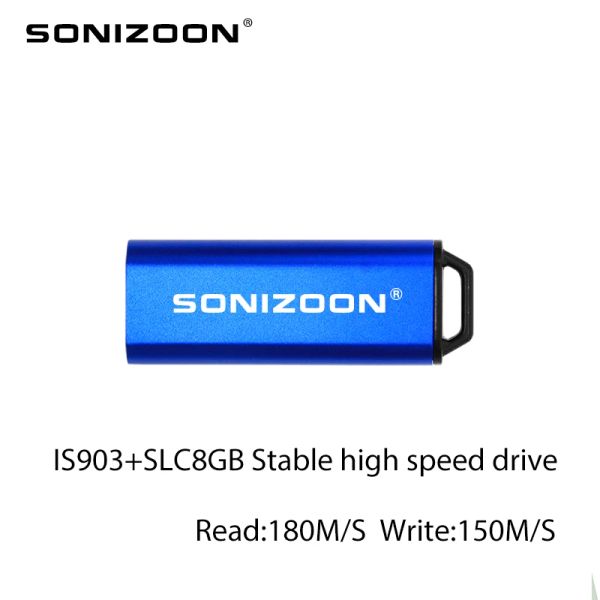 Drives USB Flash Drive IS903 Master of SLC 8 Go USB3.0 Drive stable High-Speed Memoriaast Blue Push and Tull Stich USB Sonizoon XEZUSB3.0
