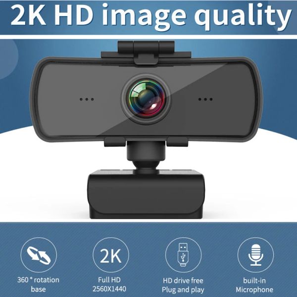 Drive USB HD webcam Autofocus Builtin Microphone 1920 x 1080p 30fps web cam caméra pour ordinateur portable de bureau PC