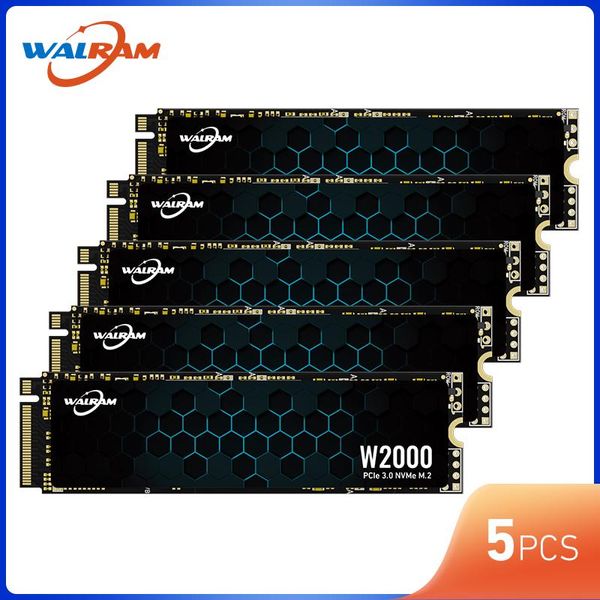 Drives Walram M.2 SSD PCIE NVME 128 Go 256 Go 512 Go 1TB M2 SATA SSD 2280 mm SATA3 Disque dur interne à état solide pour ordinateur portable
