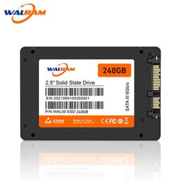 Unidades Walram SSD SATA3 SSD 120 GB 128GB 240GB 60GB 256GB 480GB SSD 500GB 512GB 1TB HDD 2.5 Disco de disco duro 2.5 "Estado sólido Drive