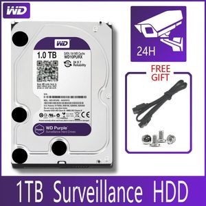 Unidades Wd Purple Vigilancia Disco duro de 1 TB Disco duro Sata Iii 64 m 3,5 