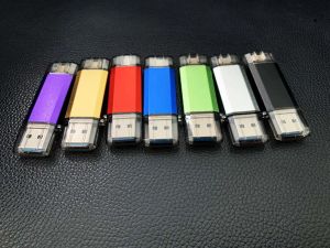 Drives x 10pcs Logo personnalisé Personnalisé Typec Double Port coloré USB 2.0 Memory Flash Pen Disk U Disque 128 Go