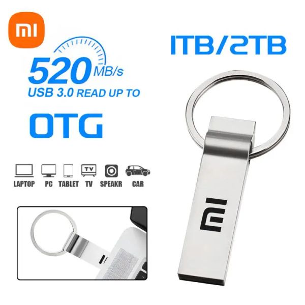 Drives Xiaomi 2TB Pendrive 1TB USB 3.0 Drives flash 512 Go 256 Go 128 Go de téléphone mobile Mémoire USB Transmission mutuelle