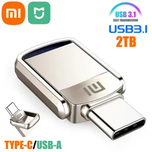 Drives Xiaomi Mijia U Disque 2TB 1TB USB 3.1 Interface Typec Ordinier Mobile Transmission mutuelle Portable USB 512 Go 256G 128 Go