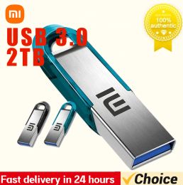 Drives Xiaomi USB 3.0 Flash Drive à haute vitesse Drive de stylo 2 To 1 To USB 3. 0 Mémoire Stick 512 Go Flash Pendrive Metal USB Disque pour la table PC