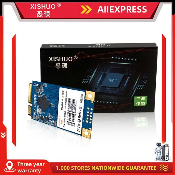 Unidades Xishuo Precio al por mayor MSATA 128GB 256GB SSD MSATA DIVERIOR DE ESTADO SOLIDO INTERNO PARA MÁQUINA DE ESCRITO Y POS