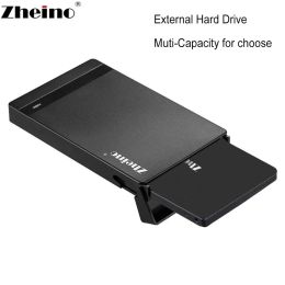 Unidades Zheino 2.5 "USB 3.0 Disparo sólido externo 60GB 120GB 240GB 360GB 480GB 960GB 128GB 256GB 512GB 1TB 2TB Discos duros portátiles portátiles