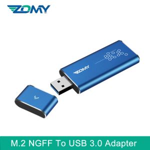 Drive Zomy M.2 SATA NGFF à USB 3.0 Convertisseur Adaptateur SSD Boîte portable externe Boîte dure