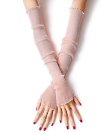 Conduite glace été manches protection solaire femme gant manches protection UV dentelle mince glace soie bras manchon 6180218