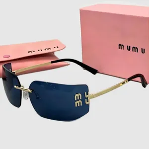 Lunettes de soleil de concepteur de piste de conception Mui Retro Beach Luxury Luxe Lunettes pour femmes Gafas de Sol Traveling Square Sports Shades Classical Hg152 H4