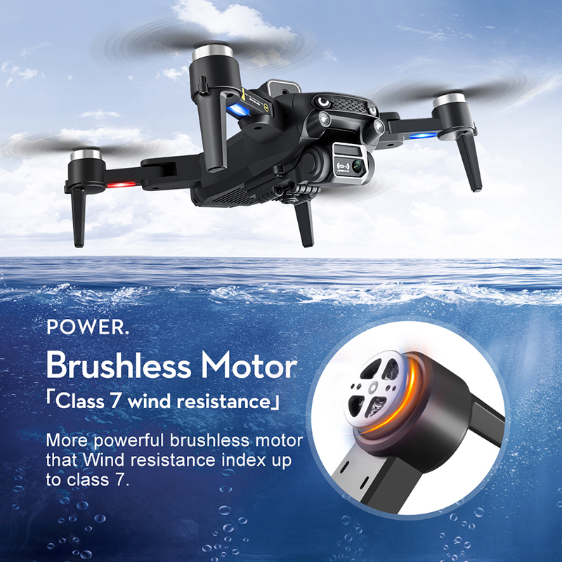 Drone 8K Professional Cameras 5G Wifi GPS HD Aerial Photography Omnidirectional Obstacle Avoidance Quadrotor Brushless Motors Aeroplane Drone Dron 10k Toy Drones