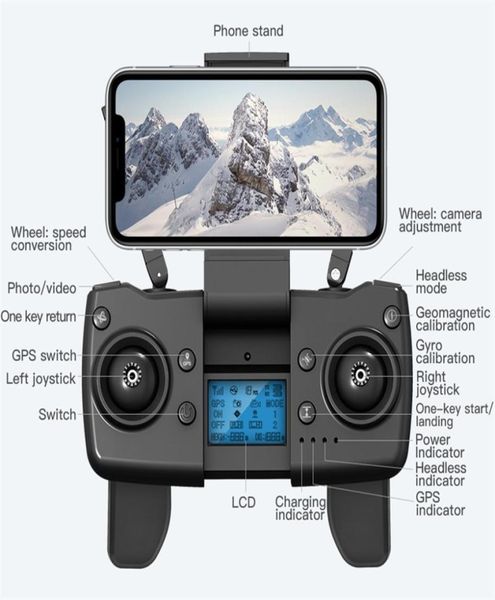 Drone L900 Pro 4K HD Double caméra GPS 5G WiFi FPV Transmission en temps réel Motor sans balais RC Distance de drone professionnel 12 km Box5155251