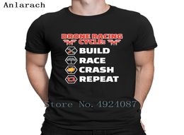 Drone Racing Cycle Build Race Crash Repeat T-shirt Famille Custom Summer Top Men039s T-shirts Spring Men Fashions Dernited Fitness1651218