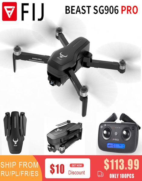 Drone SG906 SG906 PRO avec GPS 4K 5G WiFi 2Axis Gimbal Dual Camera Professional ESC 50x Zoom Nadcopter RC Dron2565757