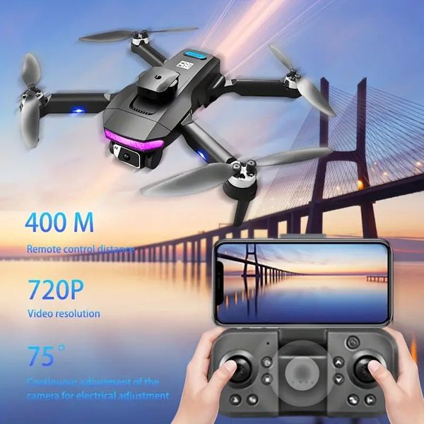 Drone, Drone de refúgio inteligente, Drone GPS com câmera HD de lente dupla, Fotografia aérea com WiFi, Uma tecla traseira, 3 níveis de velocidade de vôo, Câmera de viagemViagem, Drone, Longa resistência