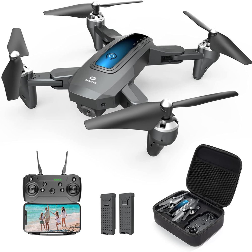 Drone with Camera for Adults 1080P FHD FPV Live Video Gravity Control Altitude Hold with Carrying Case 2 Batteries Double the Flight Time