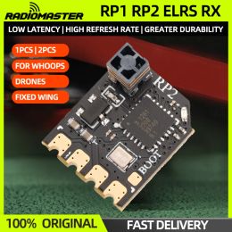 Drones 1/2 stcs radiomaster rp1/rp2 2.4GHz expresslrs ELRS nano -ontvanger Rx voor TX16S TX12 Zorro ELRS RC Radio Zender FPV Drone