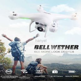 Drones 2.4g Nouveau JJRC H68 RC Drone WiFi Photographie aérienne haute définition 6k 25 minutes Aircraft à quatre axes d'Endurance Ultra-Long 240416