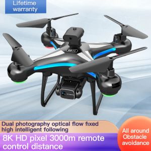 Drones 2022 Nuevo AE11 Drone 8K HD Professional ESC Long Long Lifing Laving Laser Obstacle Evitor Photografía aérea Toyes Quadcopter