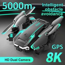 Drones 2023 Nuevo Drone 8K 5G GPS Profesional HD Cámaras duales Fotografía aérea Evitación de obstáculos Helicóptero de cuatro rotores RC Distancia 5000M Wifi Dron 360 Gesture Toys