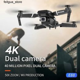 DRONES 2024 E88PRO RC Drone 4K Professional Edition équipé de la caméra haute définition 1080p Helicoptère pliable S24513
