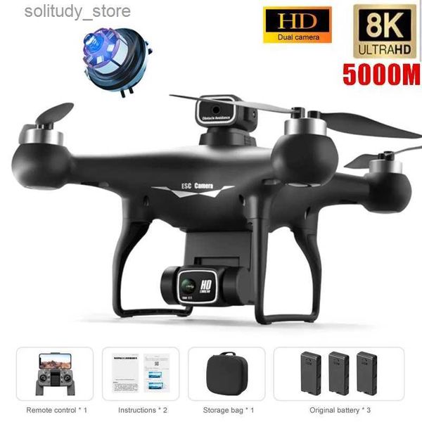 Drones 2024 Nuevo G Mini Drone Profesional 8K HD Cámara de vuelo 25 min Evitación de obstáculos Sin escobillas Plegable Cuatro helicópteros Flujo óptico RC Drone Q240308