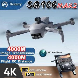 Drones 2024 nouveau SG906 MAX2 professionnel FPV EIS 4K caméra Drones 3 axes cardan sans brosse GPS quadrirotor évitement d'obstacles ALL BEAST 3E YQ240129