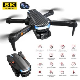 Drones 2024 Nieuwe V8 Drone Professional 8K HD Camera Mini4 Dron Optische Flow Lokalisatie Driezijdig obstakelvermijding Quadcopter speelgoed