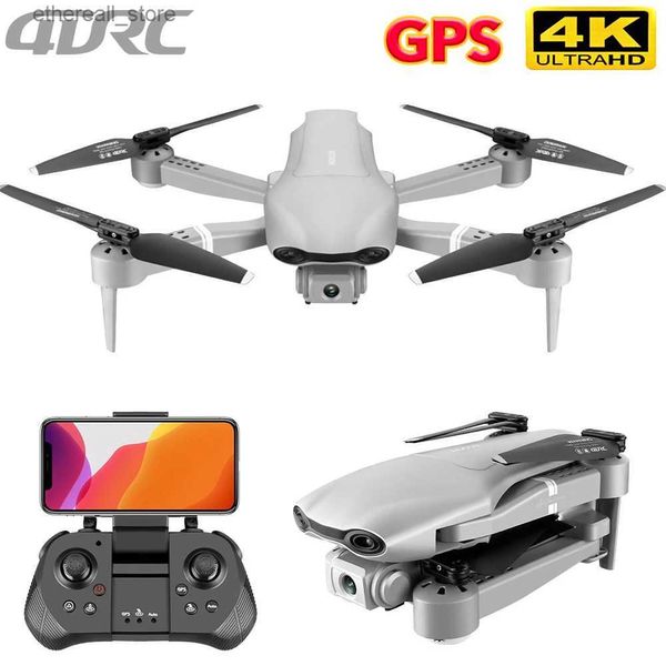 Drones 4DRC F3 Drone GPS 4K 5G WiFi Video en vivo FPV 4K / 1080P HD Cámara gran angular Plegable Altitud Mantener Durable RC Drone Q231108