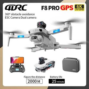 Drones 4DRC F8 Pro Drone 6K GPS Professionele HD Aerial Photography Dual Camera 360 Obstacle Vermijding Quadrotor RC Distance 2000M 240416
