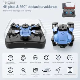 Drones 4K HD caméra évitement d'obstacles à quatre côtés WIFI FPV RC Drone 2.4G hauteur fixe 3D rouleau Waypoint vol APP contrôle Quadcopter YQ240211