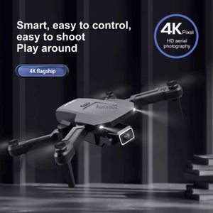 Drones 4K Light Show S68 Cool noir Mini Drone HD double caméra photographie aérienne pliant télécommande quatre axes avion cadeau YQ240217