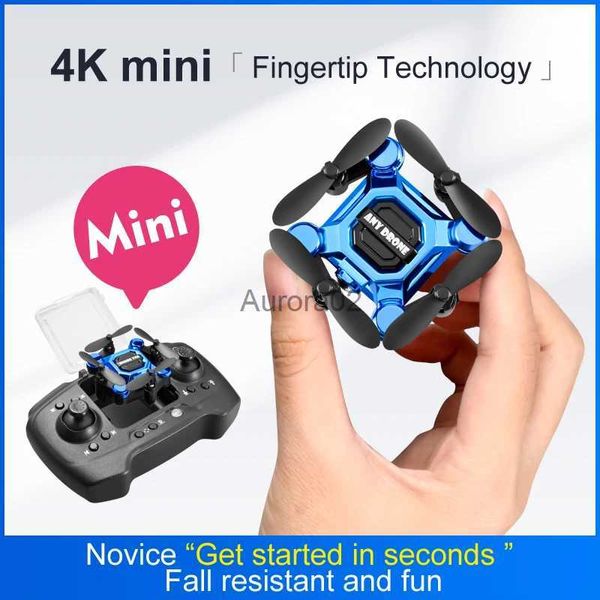 Drones 4K Mini plegable Control remoto Quadcopter Suspensión inteligente 360 grados Rotación Una tecla Retorno Aéreo RC Drone Juguetes para niños Regalo YQ240217