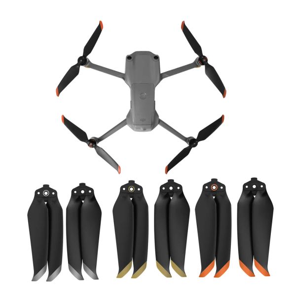 Drones 4Pairs Propeller 7238F Propulsoras de planta de cuchilla de bajo ruido para DJI Mavic Air 2 / DJI Air 2S Accesorios de drones