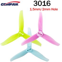 Drones 6 paires / 12 paires GEMFAN 3016 Propriété 1,5m Trou 2 mm 3 pouces 3blade CW CCW FPV PROPRESS