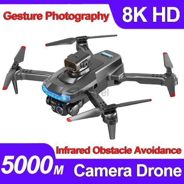 Drones 8K Mini P15 Double caméra Drone 360 degrés Flipping One Click Hover Aerial Photography Quadcopter For Travel Toys Gift 240416