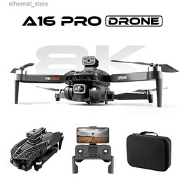 Drones A16 Pro Drone 4K Profesional GPS FPV Dual HD -camera -drones met borstelloze motor 5G WiFi RC Quadcopter Toys vs SG108 Pro KF102 Q231108