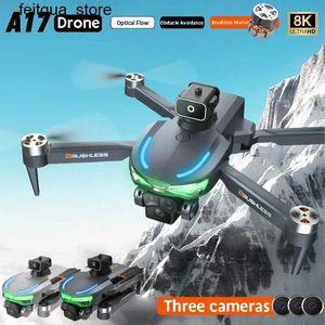Drones A17 8K Professionele drone uitgerust met drie high-definition camera's RC Drone 4K Aerial Photography Obstacle vermijden vier helikopters RC Drone S24513