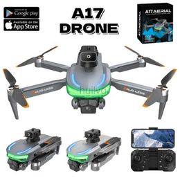 Drones A17 Mini Drone HD ESC Three Camera Brushless Obstacle Vermijding Aerial Photography Aircraft Remote Control Folding Drone 24416