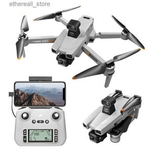 Drones AE86 Drone 8K HD Dubbele camera FPV 3-assige Anti-Shake Gimbal Obstakel vermijden Borstelloze motor Helikopter Opvouwbare RC Quadcopter Q231107