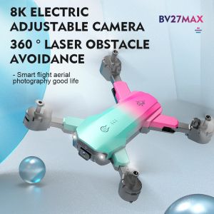 Drones bv27 max drone 8k dubbele camera drone fpv infrarood obstakel vermijding optische beeld stabilisatie quadcopter dron