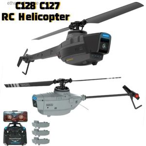 Drones C128 C127 RC hélicoptère 720P HD caméra télécommande quadrirotor 2.4GHz 4CH Gyroscope électronique avion RC avion jouets cadeaux Q231108