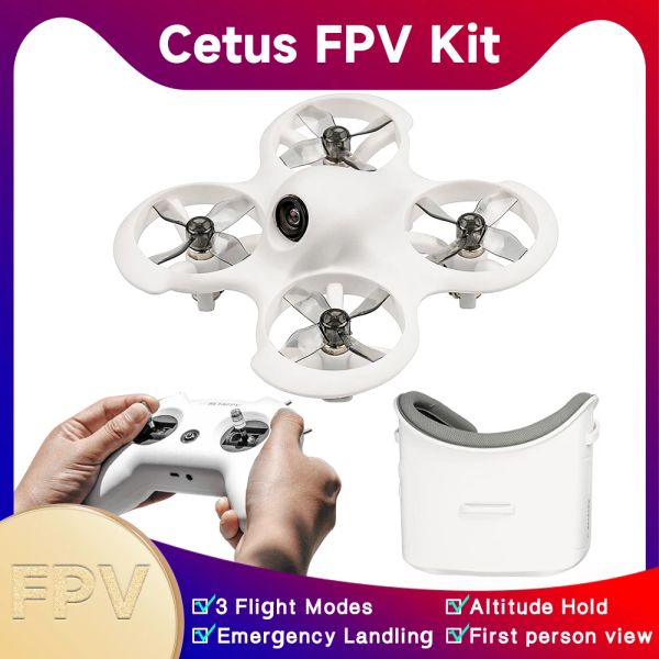 Drones Cetus Pro/Cetus FPV Kit Drone de course en salle BNF/RTF Frsky D8 Lite Radio 2 SE Émetteur 5.8G 14DBI VR02 Lunettes VTX