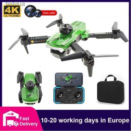 Drones CONUSEA 0677 Mini Drone 4K avec double caméra Dron HD 4k flux optique FPV WIFI quadrirotor évitement d'obstacles RC jouets YQ240211