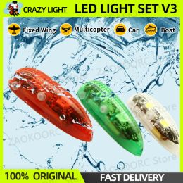 Drones Crazy Light V3 LED Wireless Navigation Light Easylight Strobe Strobe Night Lights For RC FPV Airplane Fixedwing Drone Car Toat